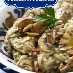 mushroom risotto, risotto, slow cooker recipe