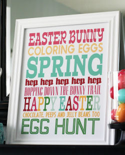 Free Easter Subway Art Printables 