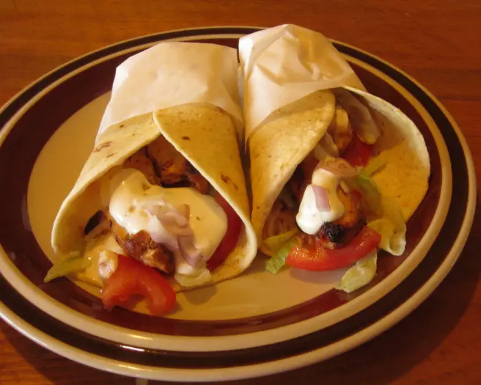 Delicious ranch chicken wraps that are delicious and also help support your local school.