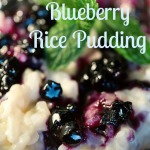 Rice, rice pudding, blueberry pudding,