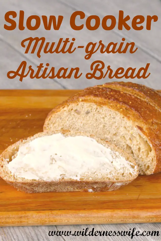 This slow cooker bread recipe is tasty and provides anicely textured whole grain bread.