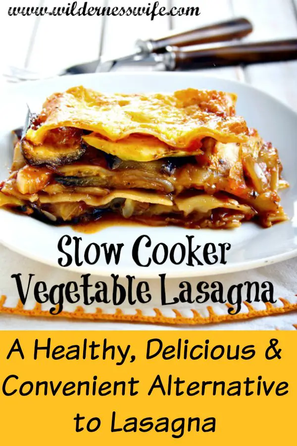 A serving of vegetable lasagna on a white plate - a healthy alternative to traditional lasagna