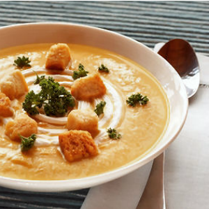 Butternut squash soup is a rich, creamy soup recipe