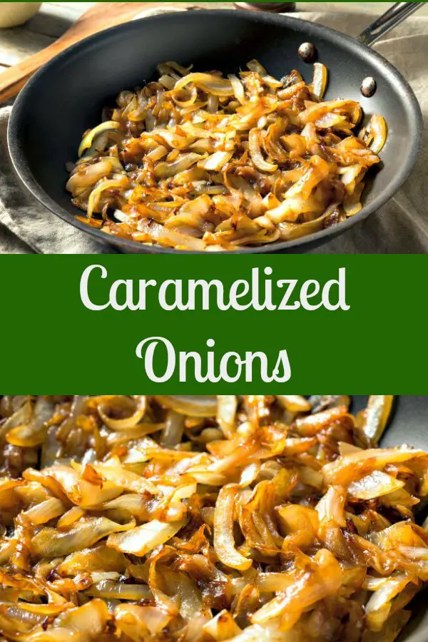 Caramelized onions in saute pan