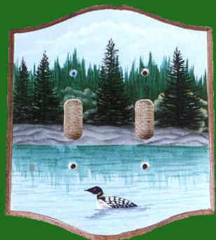 Handpainted Loon Switchplate