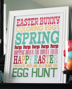 Free Easter Subway Art Printables from Eighteen25