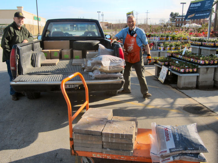 Home Depot Zipper Pathway, Home Depot Garden Club