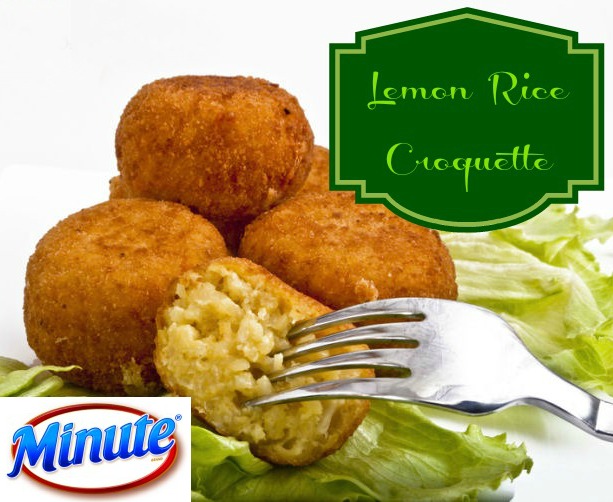 Minute-rice-ready-to-serve recipe, rice recipe, croquette, lemon