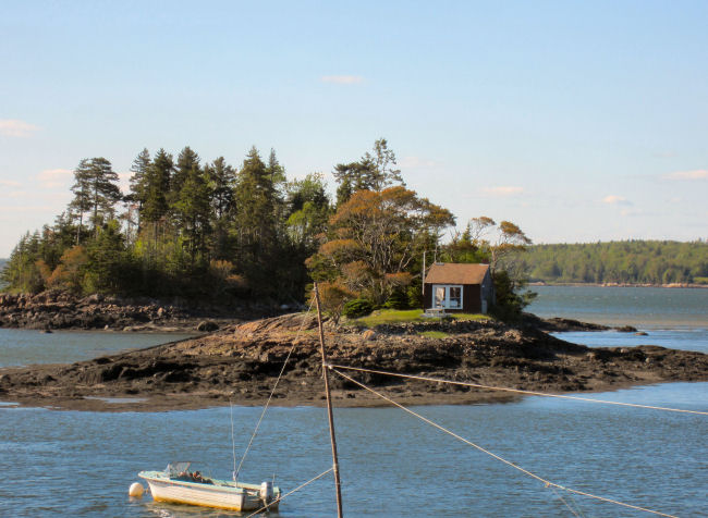 Tiny cottage at Ripley Point, Maine