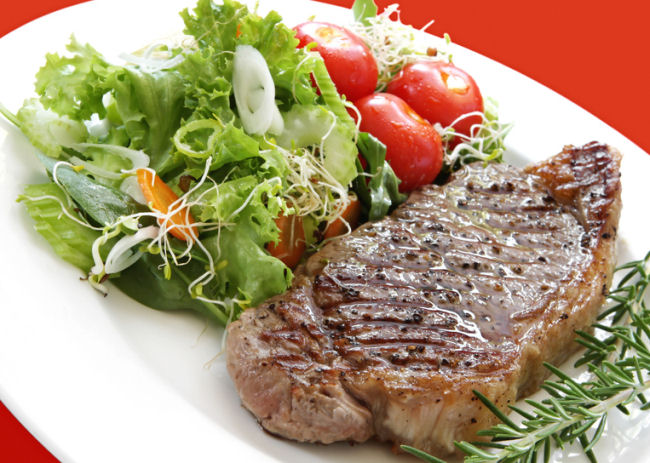 Steak and Salad