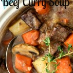 beef soup, beef curry, slow cooker recipe, soup recipe