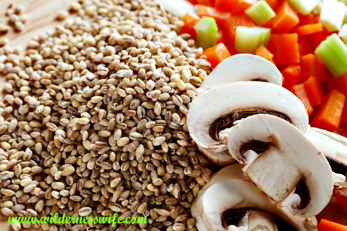 crock pot mushroom soup, crock pot mushroom barley soup, slow cooker soup