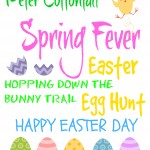 free frameable Easter printables, Easter Subway Art