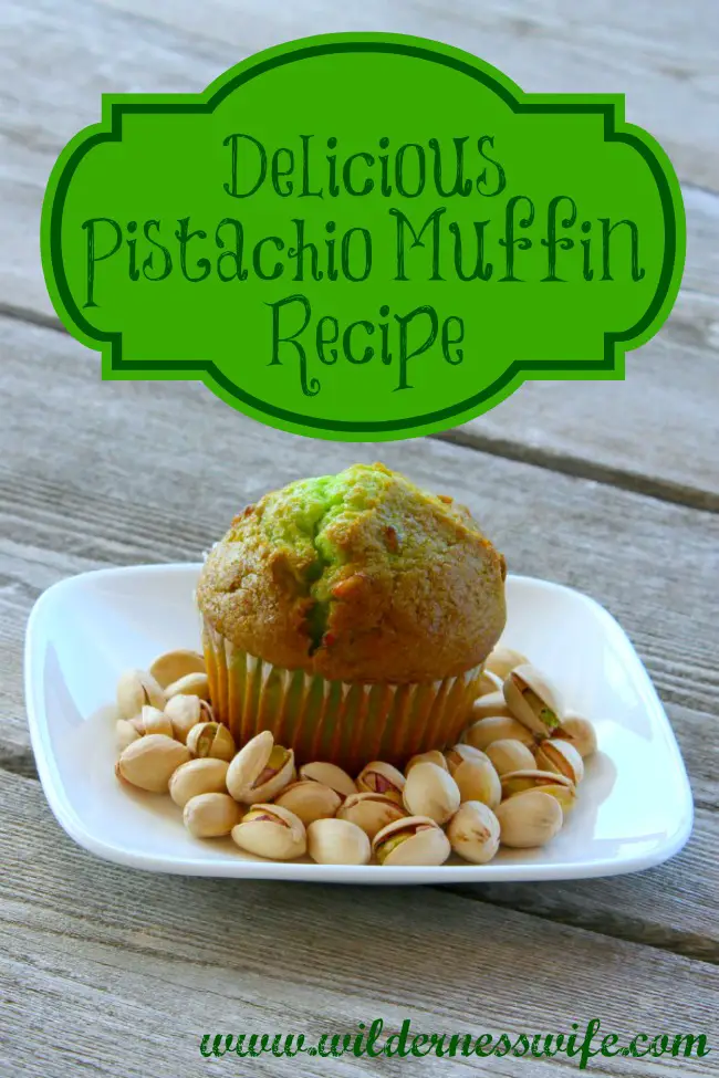 pistachio, pistachios, green muffin, muffin recipe, easy muffin recipe