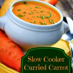 slow cooker curried carrot soup, carrot soup recipe, soup recipe, slow cooker soup recipe