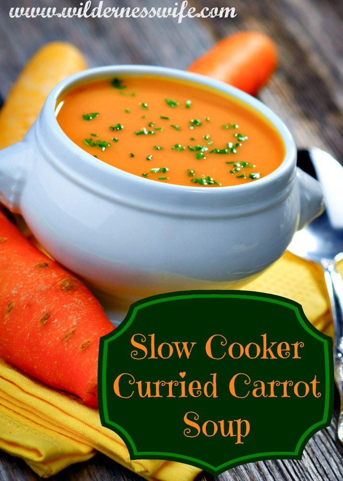 slow cooker curried carrot soup, carrot soup recipe, soup recipe, slow cooker soup recipe