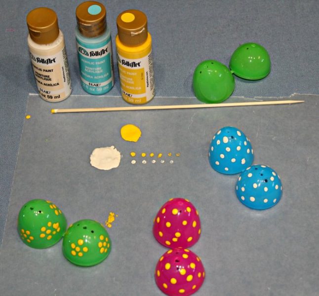 How to make an Easy Easter Egg Tree with young children - waiting for the paint to dry is the hardest.