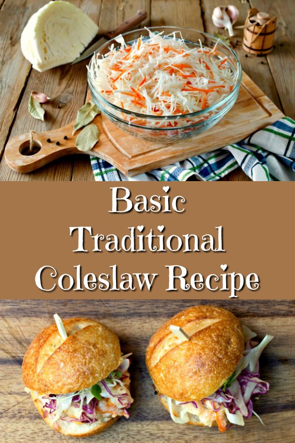 Bowl of coleslaw on cutting board and two pulled pork sandwiches on cutting board