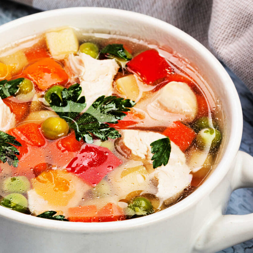 Slow Cooker Chicken Vegetable Soup The Wilderness Wife