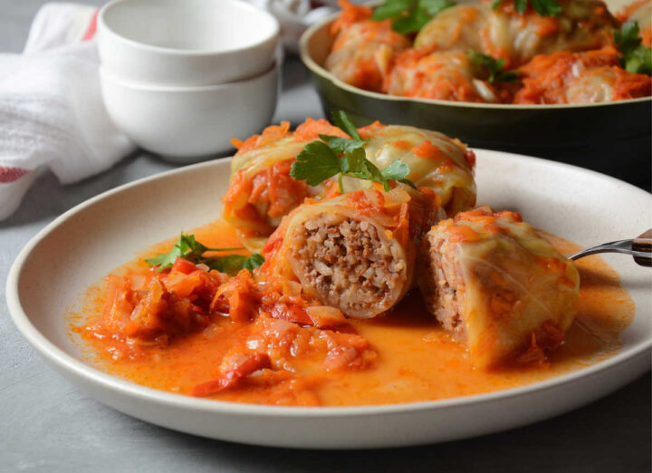 Slow Cooker Stuffed Cabbage Rolls Recipe